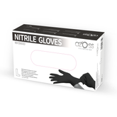AZOSS | Black Nitrile Powder Free Disposable Glove, 100Pcs - Large